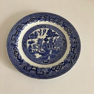 Churchill Blue Willow Plates Desert Lunch